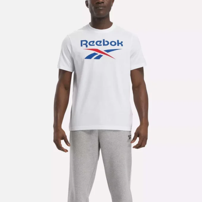 Reebok Identity Big Stacked Logo T-shirt för herr Reebok Identity Big Stacked Logo T-shirt för herr