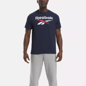 Reebok Identity Big Stacked Logo T-shirt för herr
