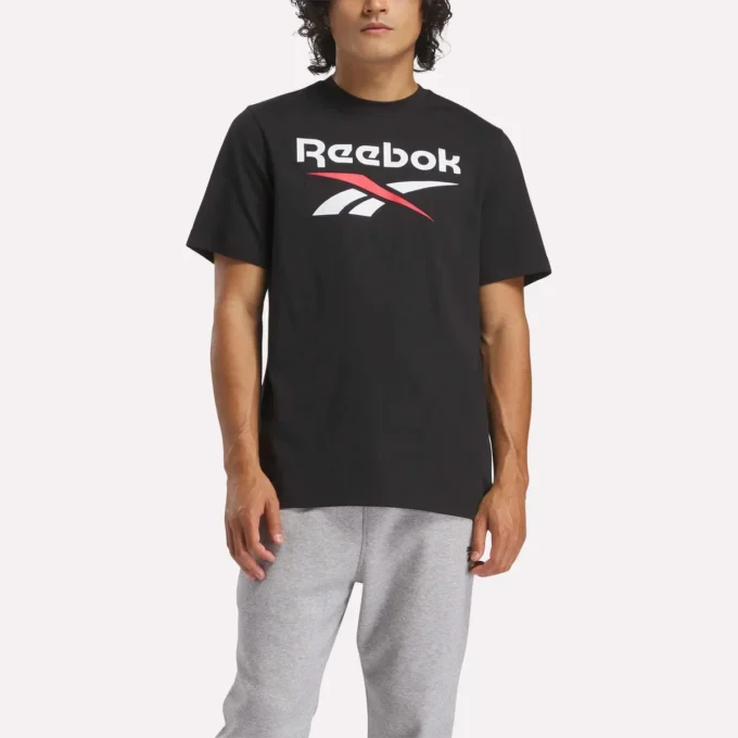 Reebok Identity Big Stacked Logo T-shirt för herr Reebok Identity Big Stacked Logo T-shirt för herr