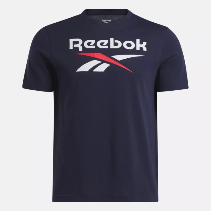 Reebok Identity Big Stacked Logo T-shirt för herr Reebok Identity Big Stacked Logo T-shirt för herr
