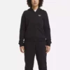 Reebok Identity Small Logo Fleece Full-Zip Hoodie för damer Reebok Identity Small Logo Fleece Full-Zip Hoodie för damer