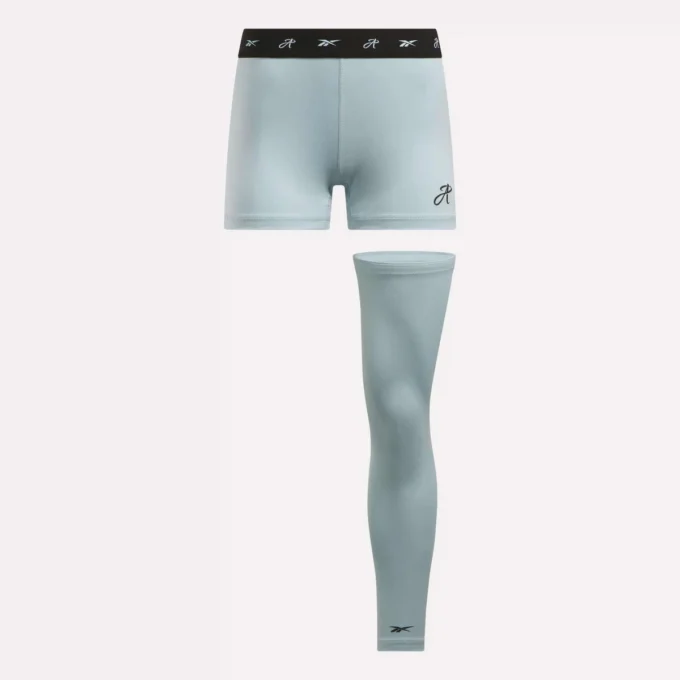 Reebok x Angel Reese minishorts och ärm