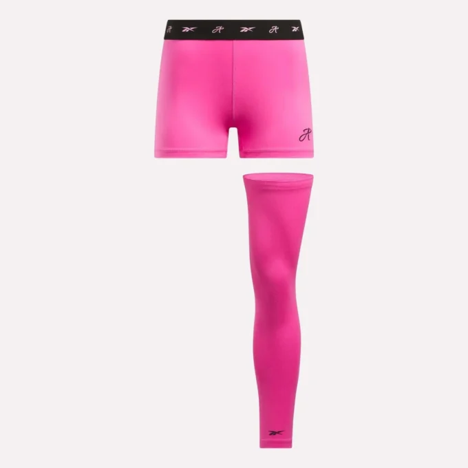 Reebok x Angel Reese minishorts och ärm