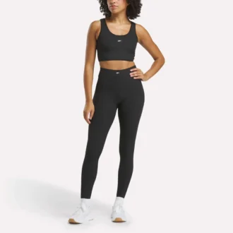 Ribbade leggings för damer
