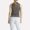 Ärmlös golfpikétröja för damer i ton-i-ton-mönster med jacquard Ärmlös golfpikétröja för damer i ton-i-ton-mönster med jacquard