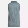 Ärmlös golfpikétröja för damer i ton-i-ton-mönster med jacquard Ärmlös golfpikétröja för damer i ton-i-ton-mönster med jacquard